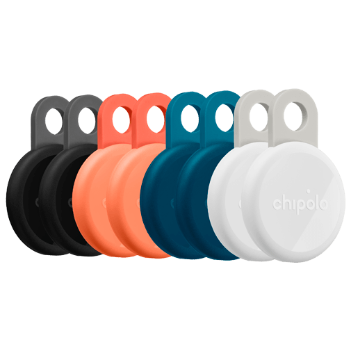 Chipolo LOOP Svart/Vit/Blå/Orange 8-Pack – Chipolo