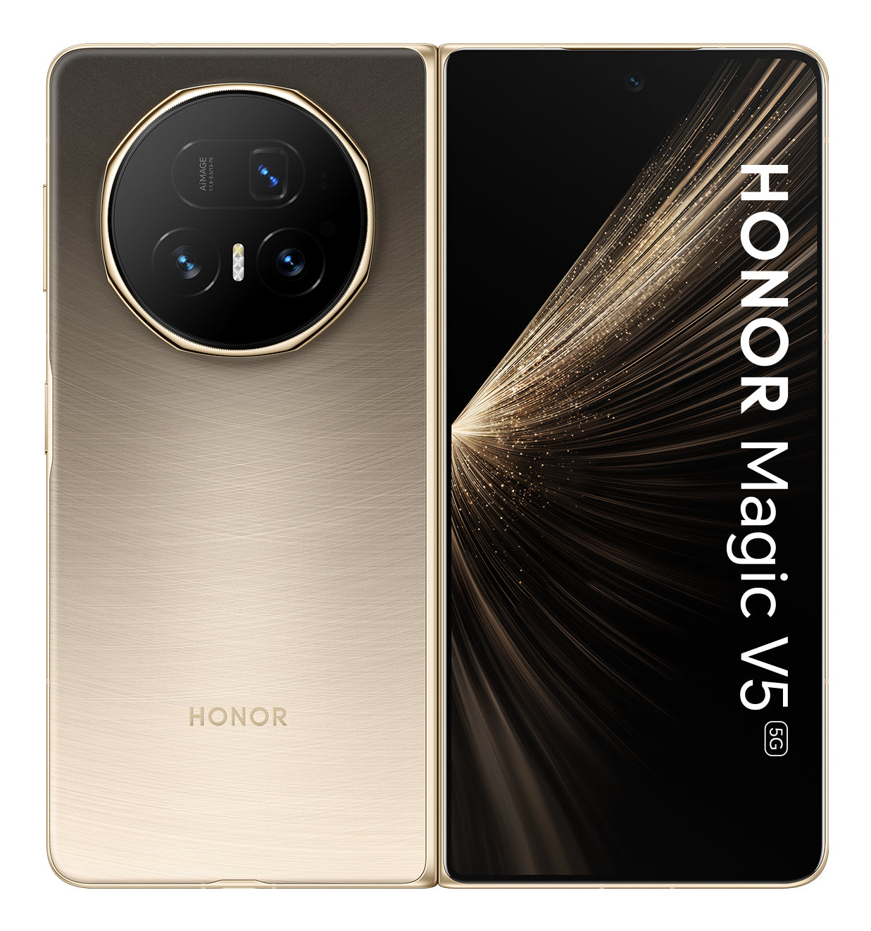 Honor MAGIC V5 20,2 cm (7.95") MagicOS 9.0.1 5G USB Type-C 16 GB 512 GB 5820 mAh Guld
