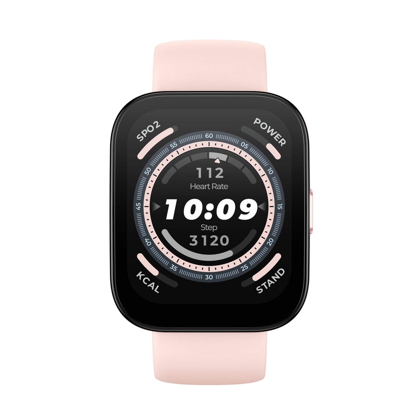 Amazfit Bip 5 4,85 cm (1.91") TFT 45.9 mm Digital 320 x 380 pixlar Pekskärm Rosa GPS