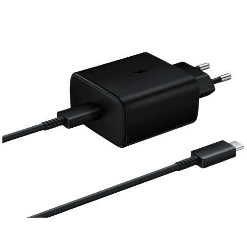 Samsung USB-C Snabbladdare 45W + USB-C Kabel EP-TA845 Svart – Samsung