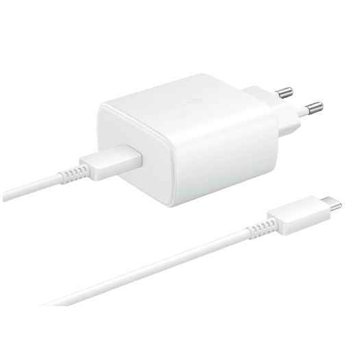 Samsung USB-C Snabbladdare 45W + USB-C Kabel EP-TA845 Vit – Samsung