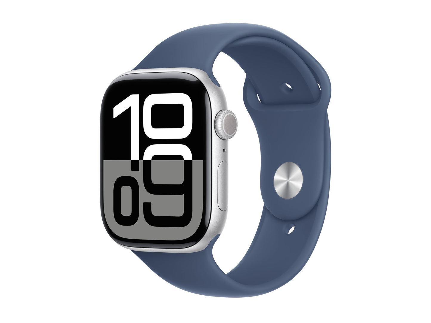 Apple Watch Series 10 46mm Silver (Blue Rubber Strap M/L)