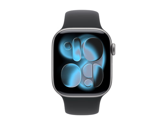 Apple Watch Series 11 42mm 5G Grå (Svart Gummiband M/L) – Apple