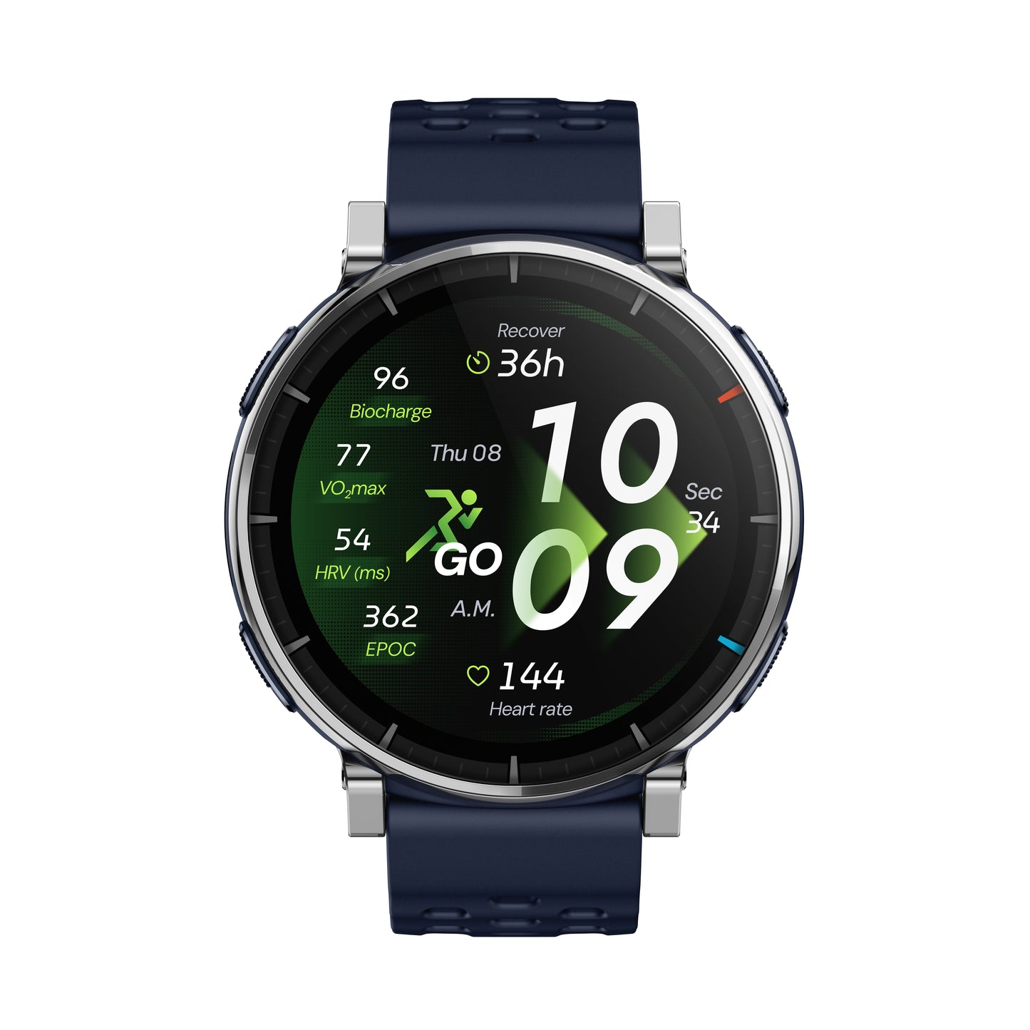 Amazfit W2558GL2N smartklocka och träningsklocka 3,35 cm (1.32") AMOLED Digital 466 x 466 pixlar Pekskärm Silver GPS