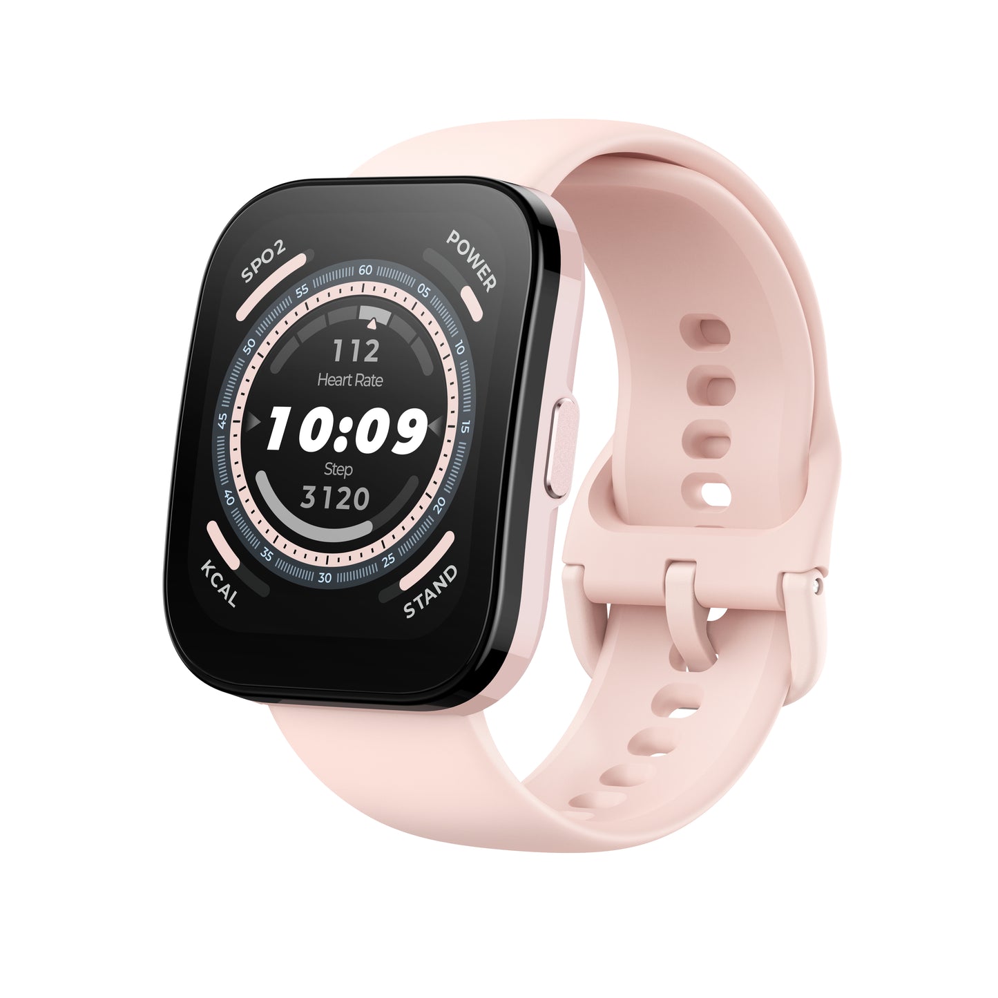 Amazfit Bip 5 4,85 cm (1.91") TFT 45.9 mm Digital 320 x 380 pixlar Pekskärm Rosa GPS