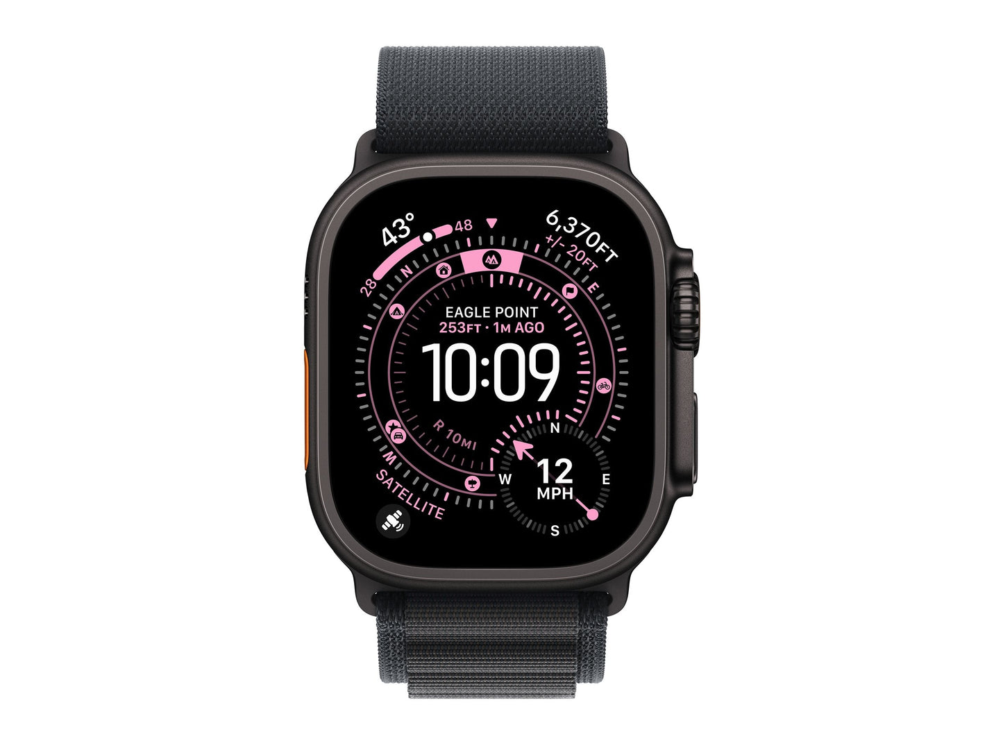 Apple Watch Ultra 3 49mm Black (Black Nylon Strap L)