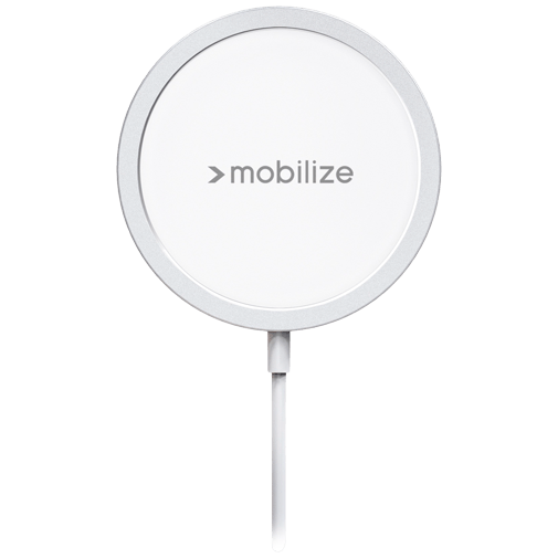 Mobilize MagSafe Trådlös snabbladdare Vit – Mobilize