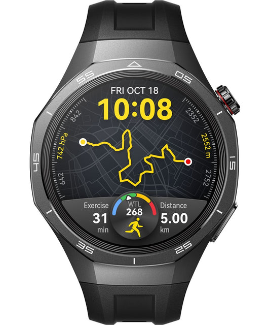 Huawei Watch GT 5 Pro 46mm Svart (Svart Gummiband) – Huawei