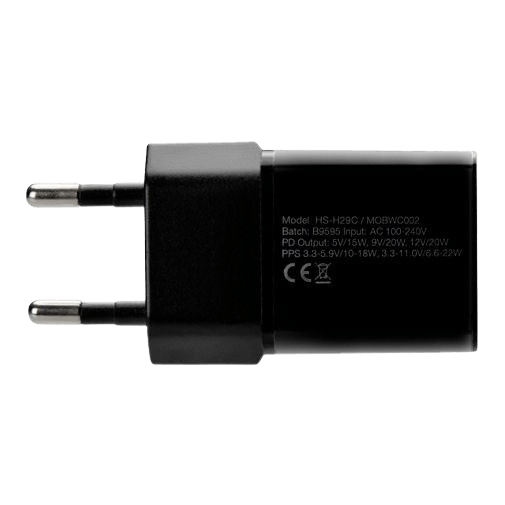 Mobilize USB-C Snabbladdare 20W Svart – Mobilize