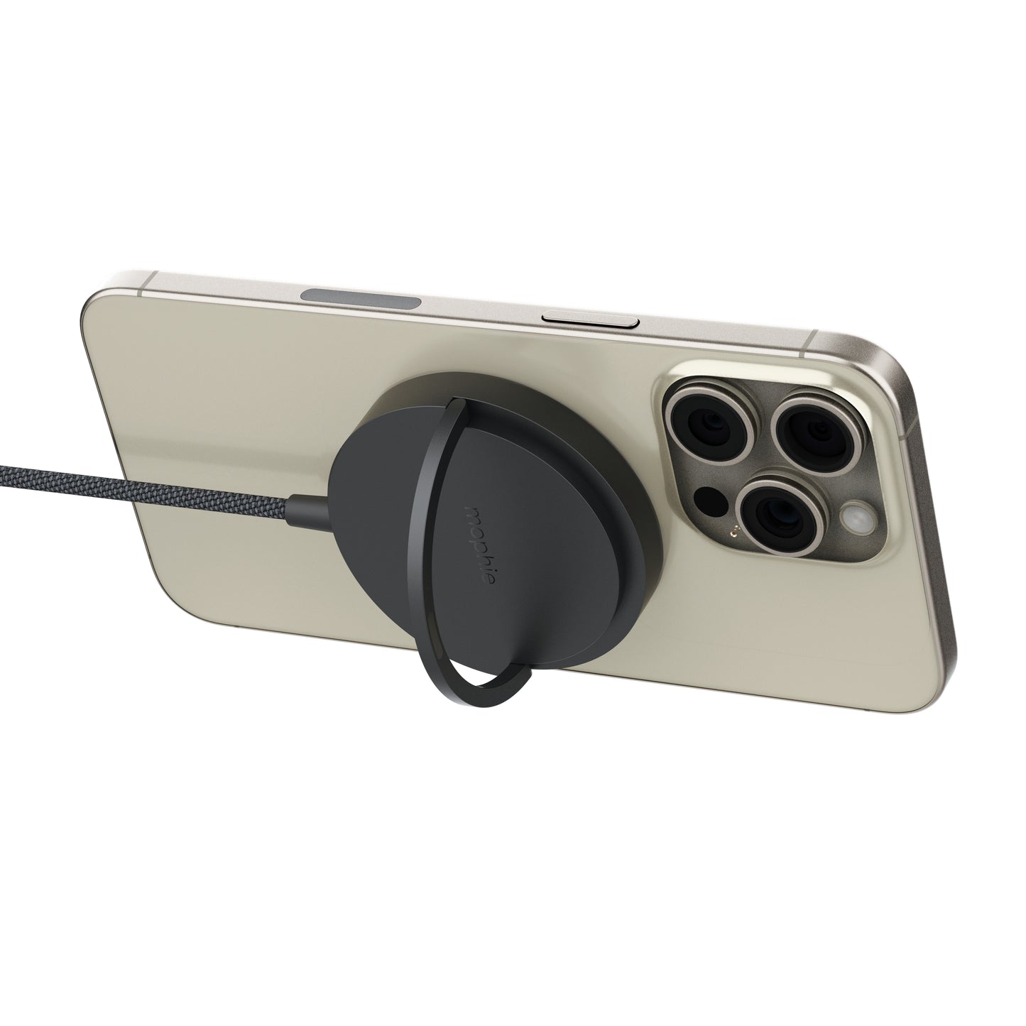 mophie Qi2 Magnetic Charger Smartphone Svart USB Trådlös laddning Snabb laddning inomhus