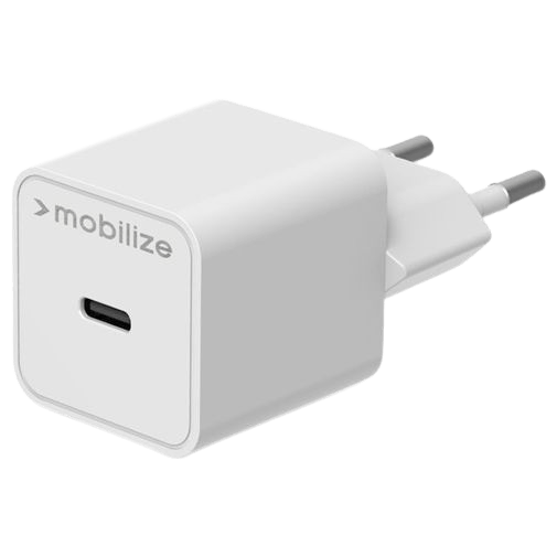 Mobilize USB-C Snabbladdare 20W + USB-C-Lightning Kabel Vit – Mobilize