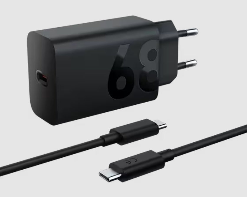 Lenovo 68W USB-C Wall Charger Surfplatta, Universal Svart AC inomhus