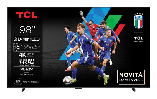 TCL Q6C 98Q6C TV 2.49 m (98") 4K Ultra HD Smart TV Wi-Fi Metallic – TCL