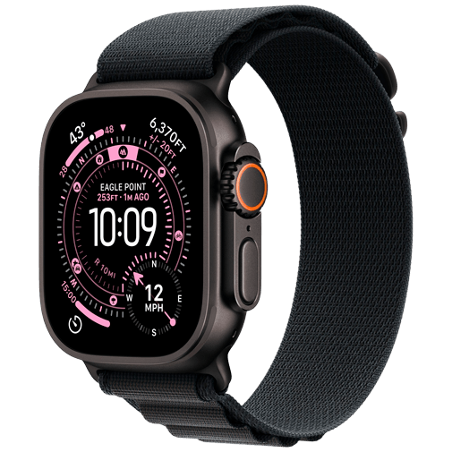 Apple Watch Ultra 3 49mm Svart (Svart Nylonband M) – Apple