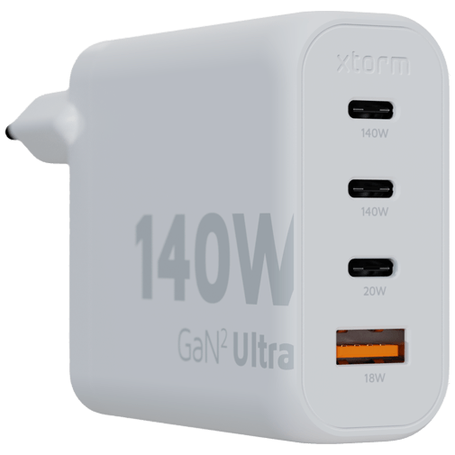 Xtorm Gan2 Ultra USB 3-USB-C Snabbladdare 140W Vit – Xtorm