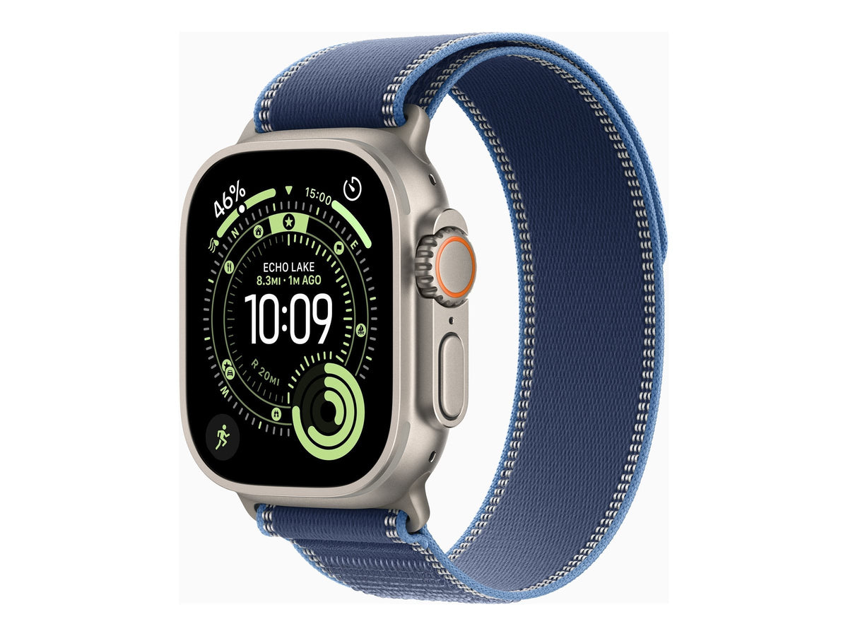 Apple Watch Ultra 3 49mm Titanium (Blå Textilband S/M) – Apple