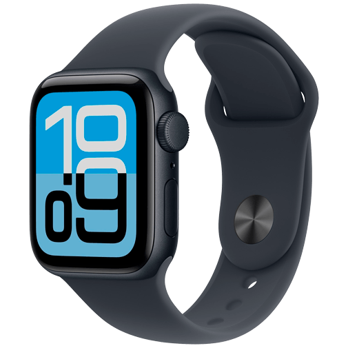 Apple Watch SE 3 40mm 5G Mörkblå (Mörkblå Gummirem M/L) – Apple