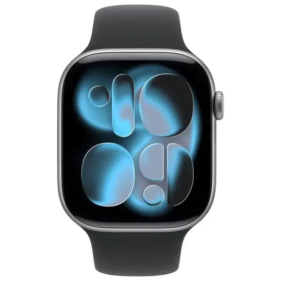 Apple Watch Series 11 46mm Grey (Black Rubber Strap M/L)