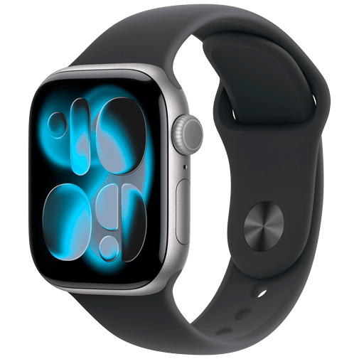 Apple Watch Series 11 42mm 5G Grå (Svart Gummiband S/M) – Apple