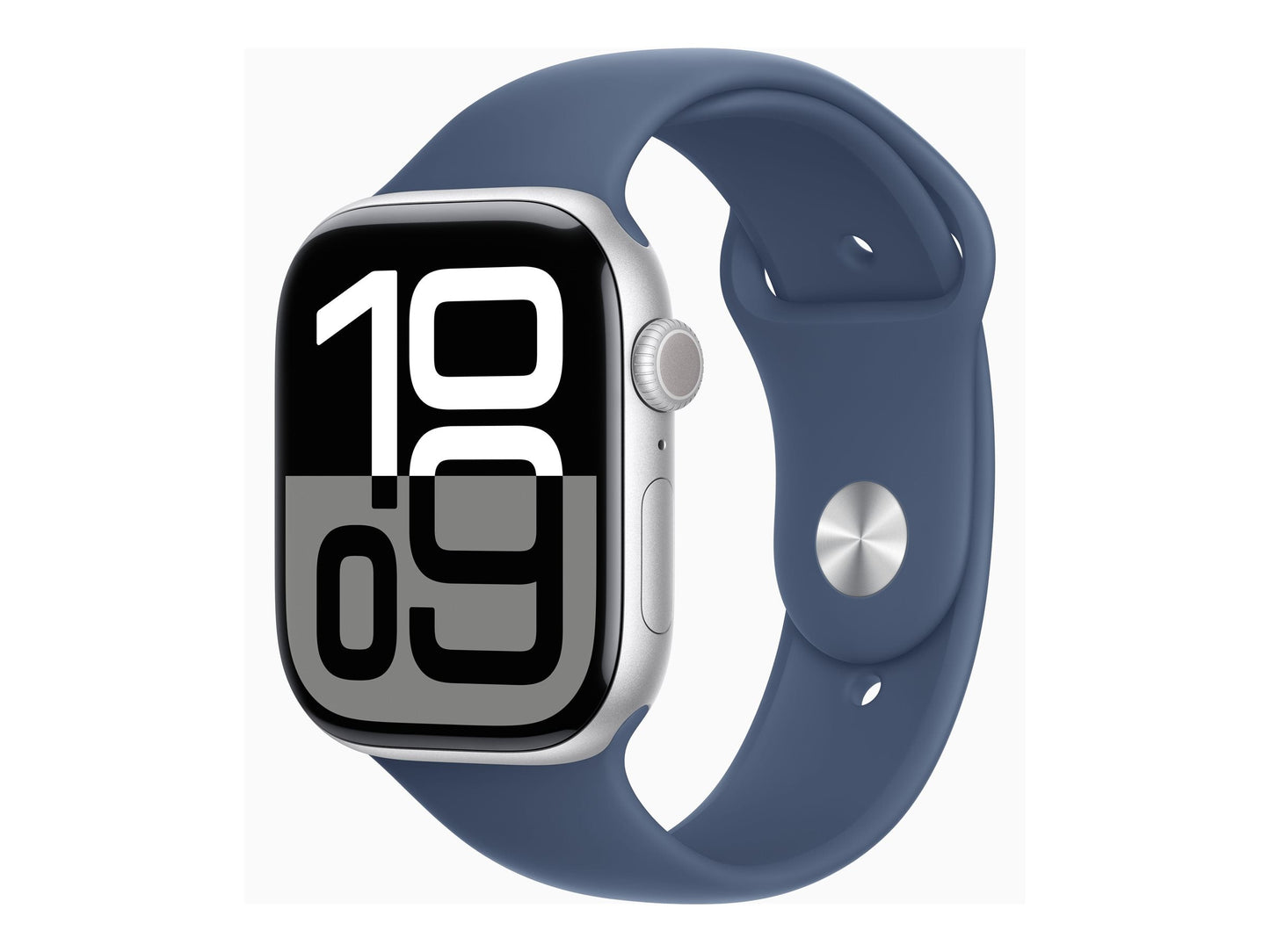 Apple Watch Series 10 4G 46mm Silver (Blue Rubber Strap S/M)