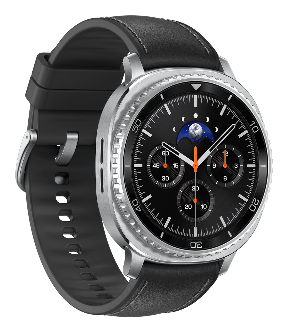 Samsung Galaxy Watch 8 Classic 3,3 cm (1.3") AMOLED 46 mm Digital 438 x 438 pixlar Pekskärm Silver Wi-Fi GPS