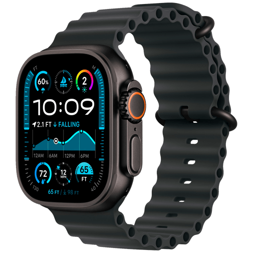 Apple Watch Ultra 2 Svart (Svart Gummiband) – Apple