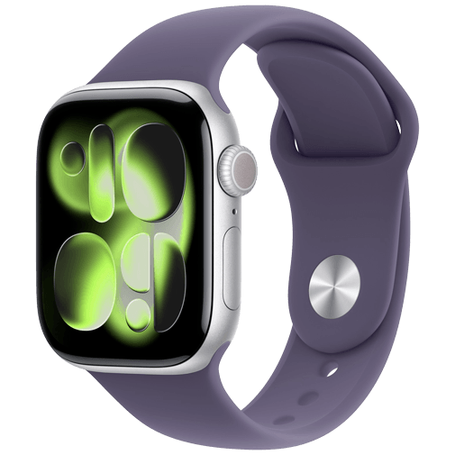 Apple Watch Series 11 42mm 5G Silver (Lila Gummiband M/L) – Apple