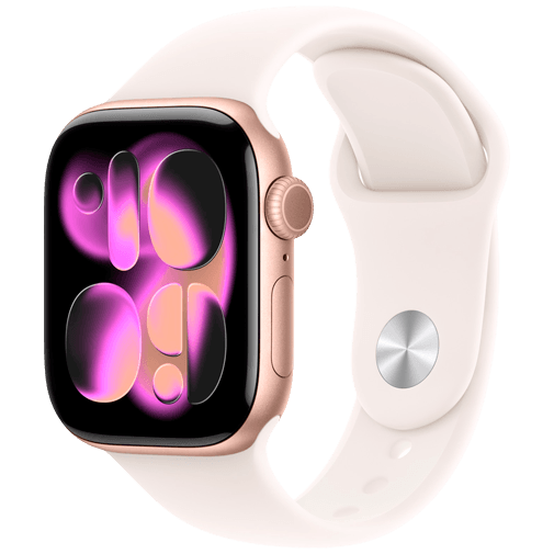 Apple Watch Series 11 42mm Rose Gold (Ljusrosa Gummiband S/M) – Apple