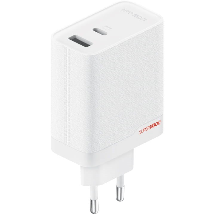 OnePlus SuperVOOC USB-C + USB-A Fast Charger 120W White