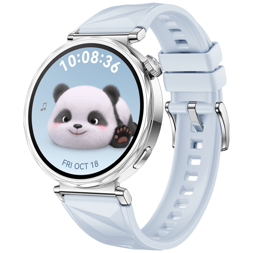 Huawei Watch GT 5 41mm Silver (Blå Gummiband) – Huawei