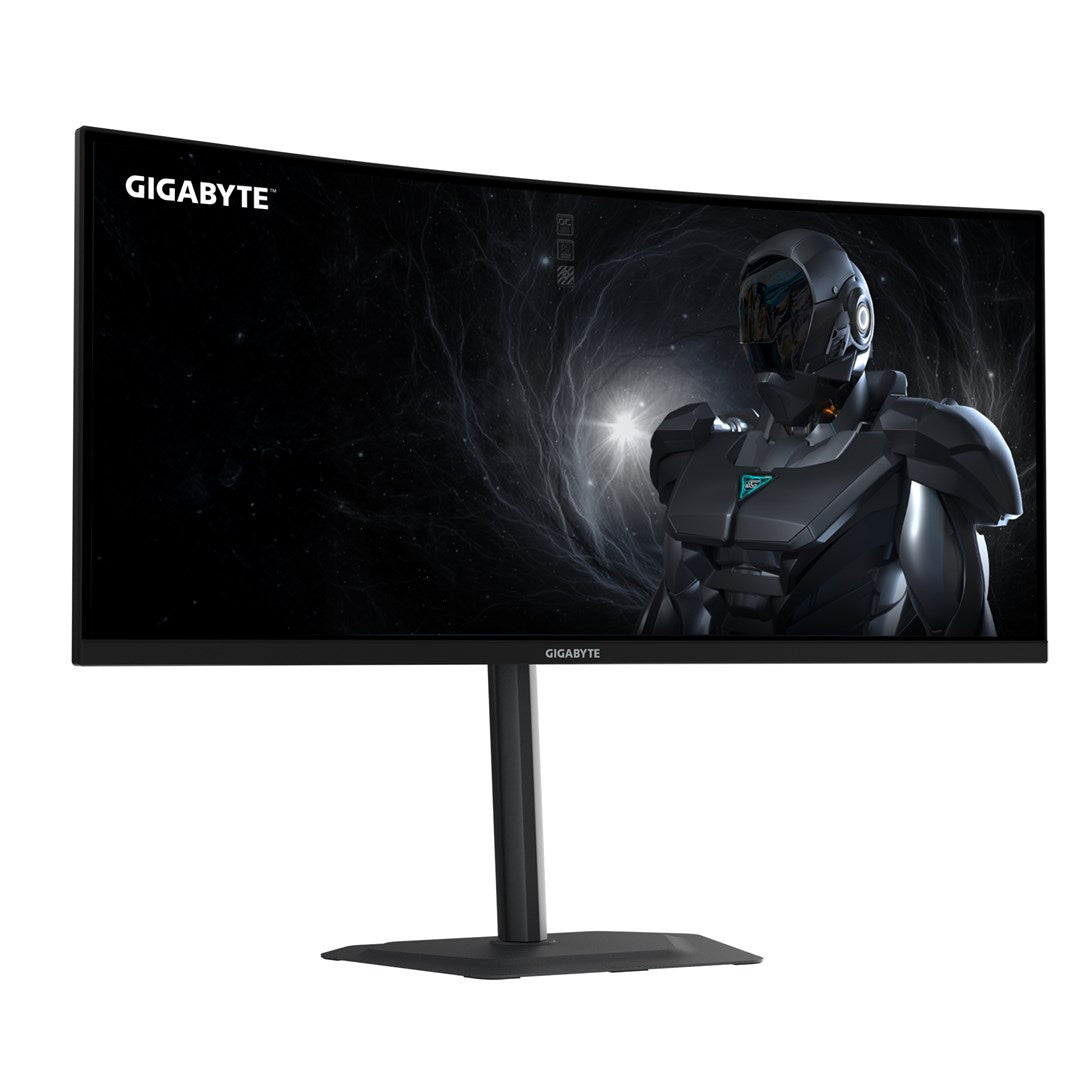 GIGABYTE G34WQC2 34” WQHD Curved Gaming Monitor - 3440 x 1440, 1500R, 200Hz, 1ms, 450 cd/m2, AMD FreeSync Premium, DisplayHDR 400, HDMI 2.0, Displayport 1.4 – Gigabyte