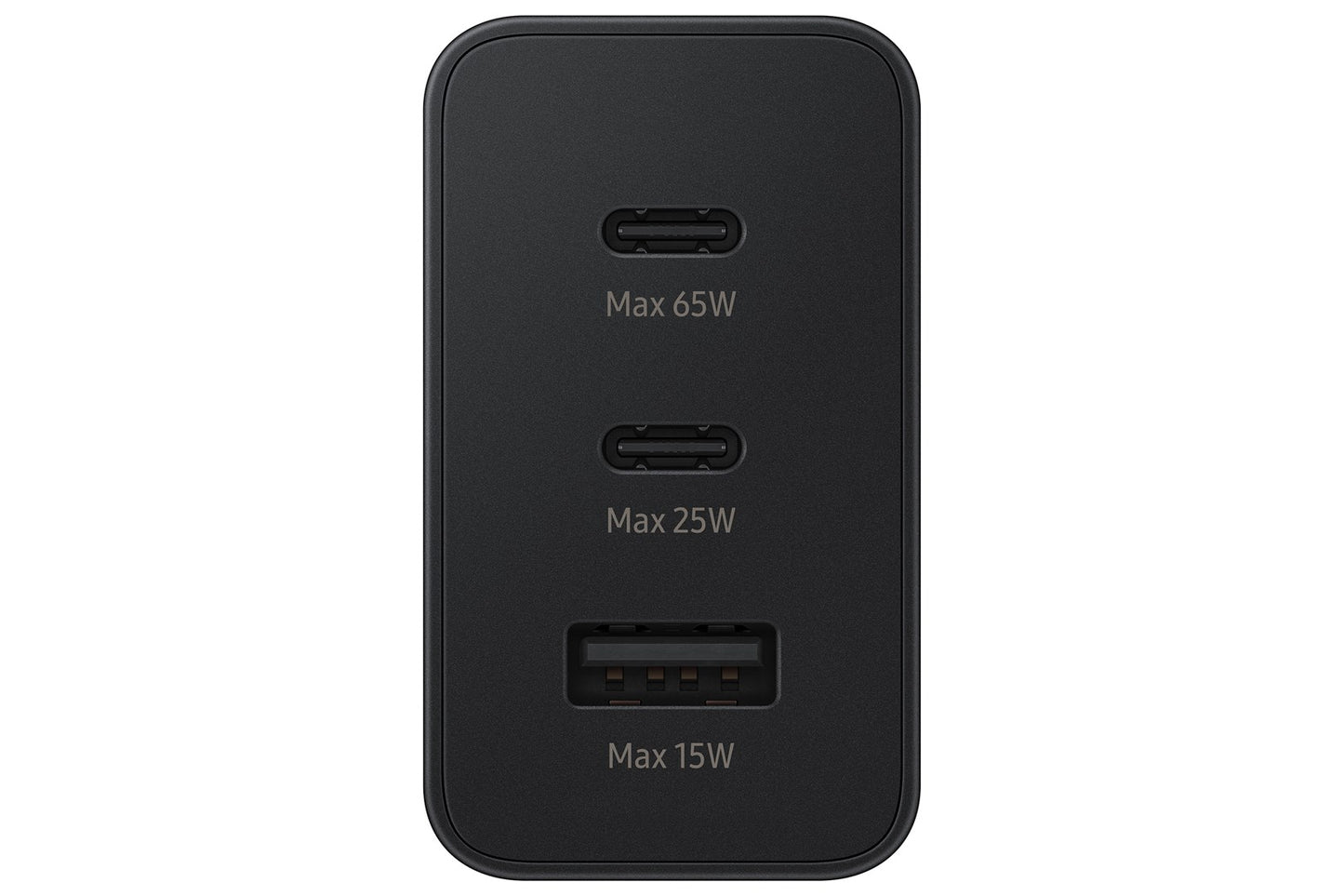 Power charger SAMSUNG Trio EP-T6530 65W PD 1x USB-A, 2x USB-C (EP-T6530NBEGEU) Black