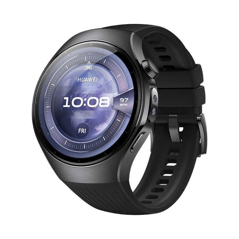 Huawei WATCH 5 3,81 cm (1.5") AMOLED 46 mm Digital 466 x 466 pixlar Pekskärm Svart Wi-Fi GPS