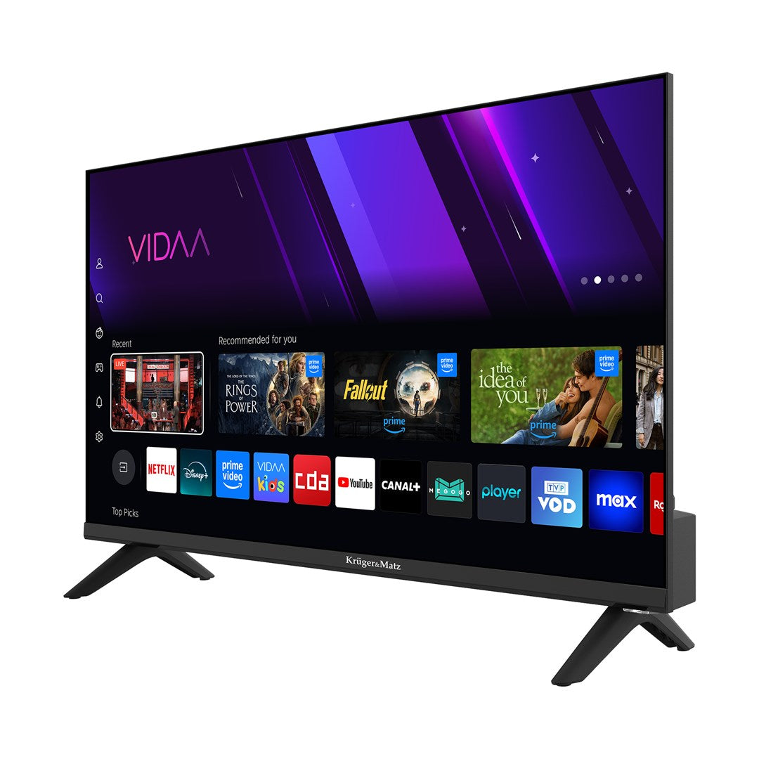 Krüger&Matz KM0224-V3 24" HD Smart TV Wi-Fi Black