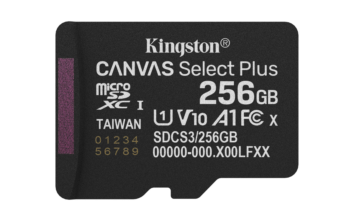Kingston Canvas Select Plus microSDXC 256GB + SD adapter – Kingston