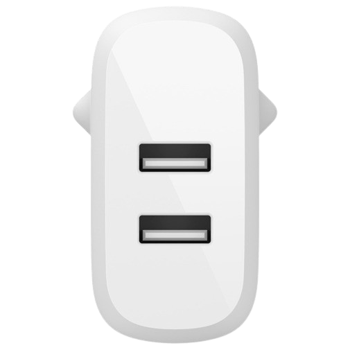Belkin Boost Charge Dual USB Snabbladdare 24W + Lightning Kabel Vit – Belkin