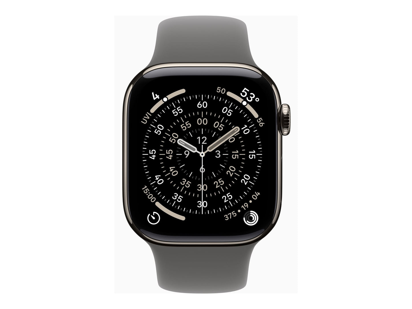 Apple Watch Series 11 42mm 5G Naturel Titanium (Grey Rubber Strap M/L)