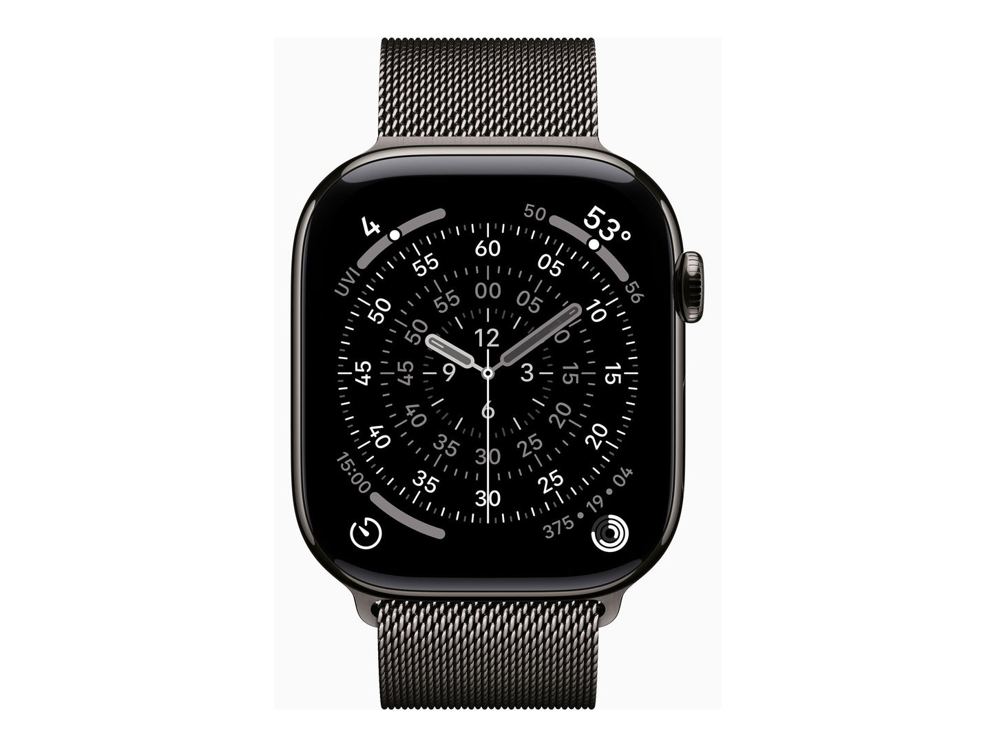 Apple Watch Series 11 46mm 5G Slate Titanium (Grey Milanese Strap S/M)