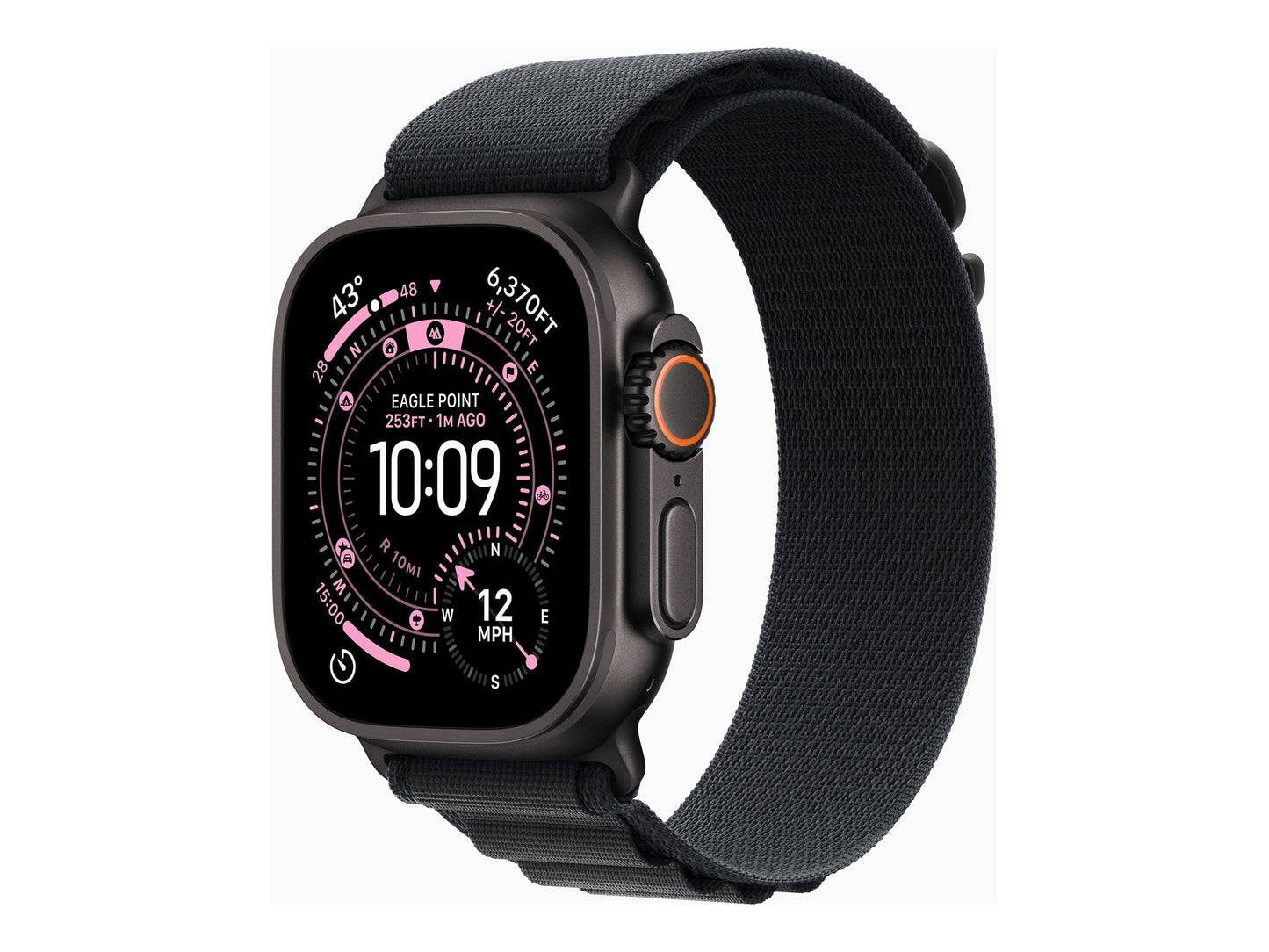 Apple Watch Ultra 3 49mm Black (Black Nylon Strap S)