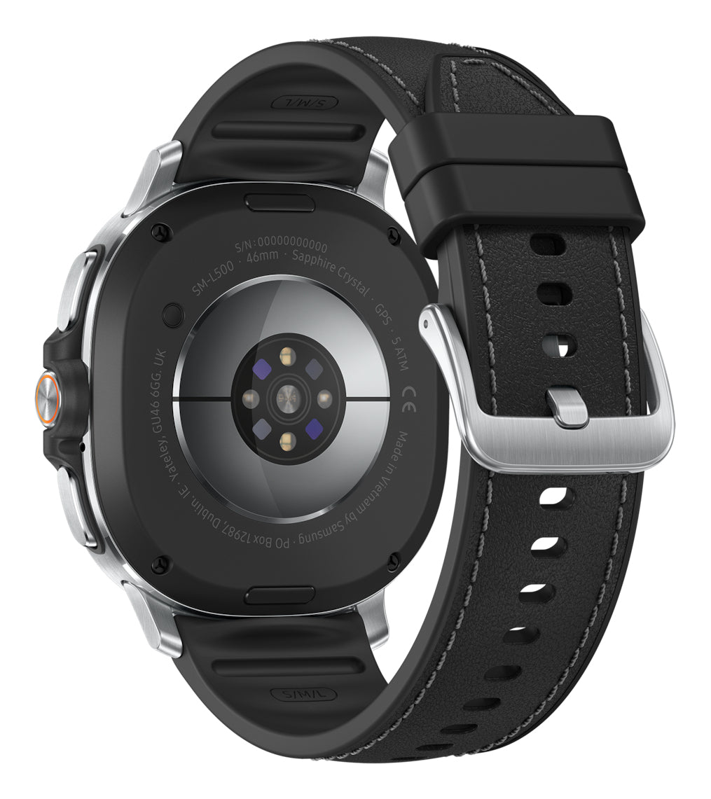 Samsung Galaxy Watch 8 Classic 3,3 cm (1.3") AMOLED 46 mm Digital 438 x 438 pixlar Pekskärm Silver Wi-Fi GPS