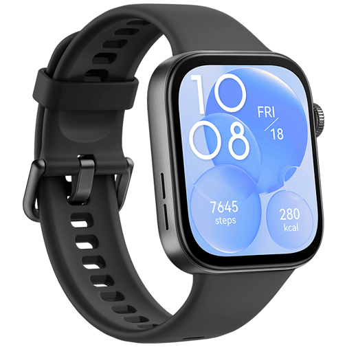 Huawei Watch Fit 3 Svart (Svart Silikonband) – Huawei