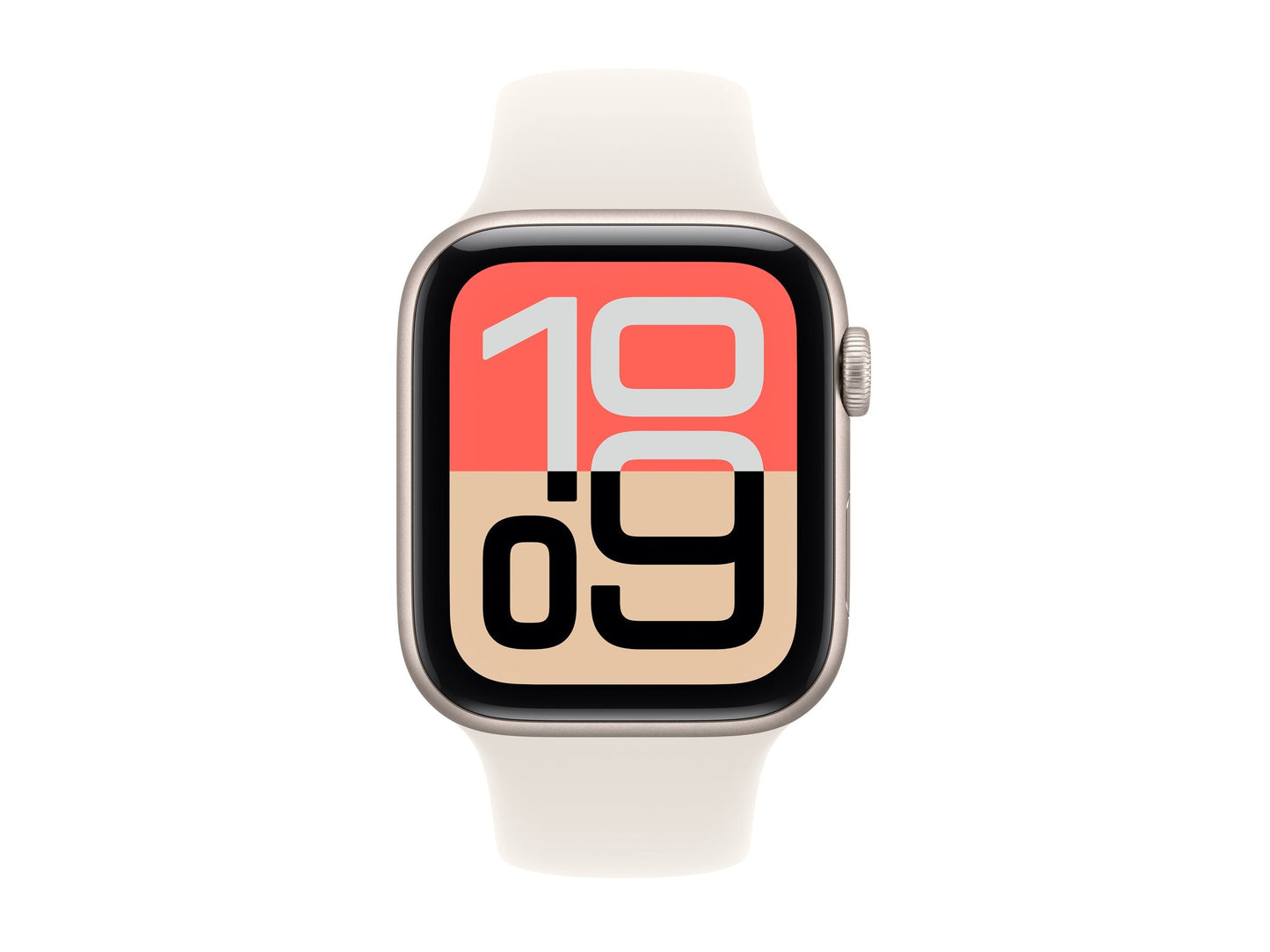 Apple Watch SE 3 44mm Gold (Beige Rubber Strap M/L)