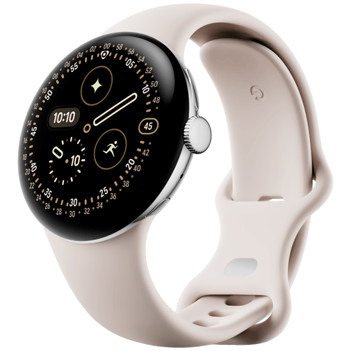 Google Pixel Watch 4 41mm Silver (Beige Rem) – Google