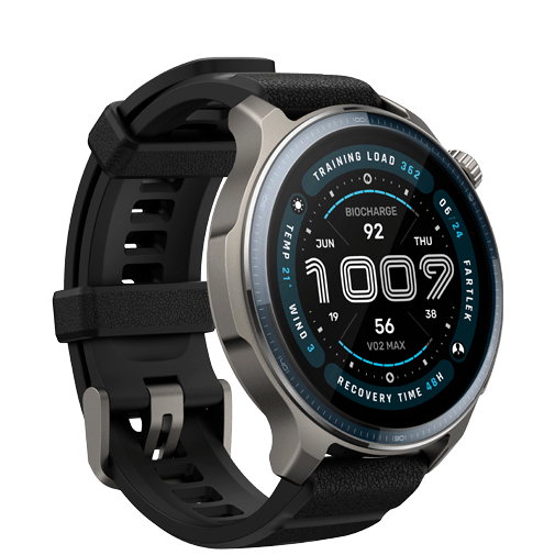 Amazfit Balance 2 Silver (Svart Silikonband) – Amazfit
