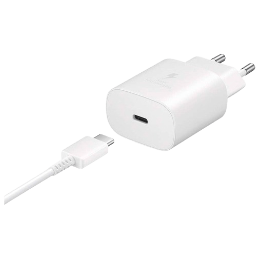 Samsung USB-C Snabbladdare 25W + USB-C Kabel EP-TA800 Vit – Samsung