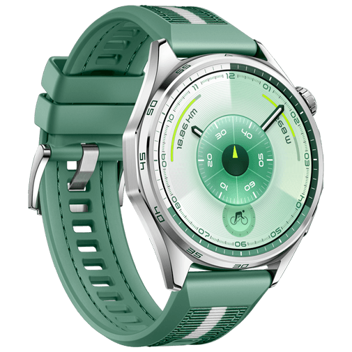 Huawei Watch GT 6 46mm Silver (Grönt Rem) – Huawei