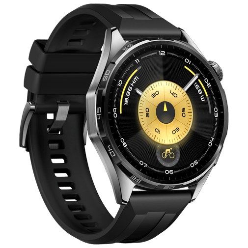 Huawei Watch GT 6 46mm Grå (Svart Rem) – Huawei
