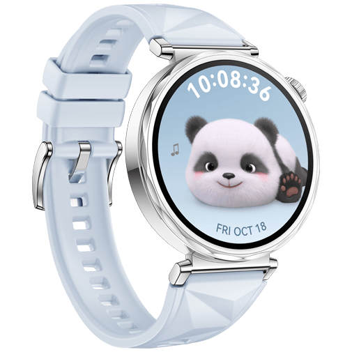 Huawei Watch GT 5 41mm Silver (Blå Gummiband) – Huawei