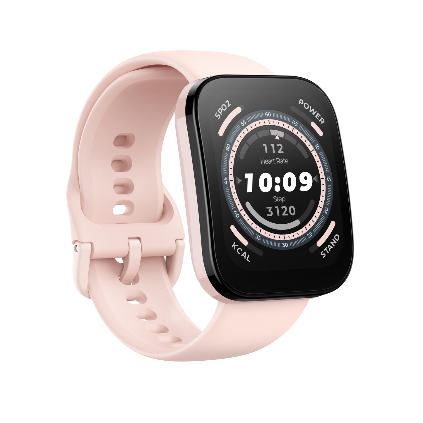 Amazfit Bip 5 4,85 cm (1.91") TFT 45.9 mm Digital 320 x 380 pixlar Pekskärm Rosa GPS