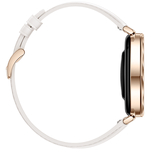 Huawei Watch GT 5 41mm Guld (Vit Läderband) – Huawei